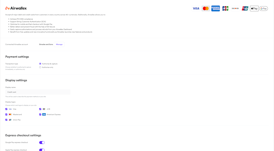 BigCommerce Admin Settings