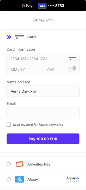 Accordion layout - Mobile